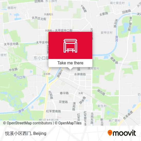 悦溪小区西门 map
