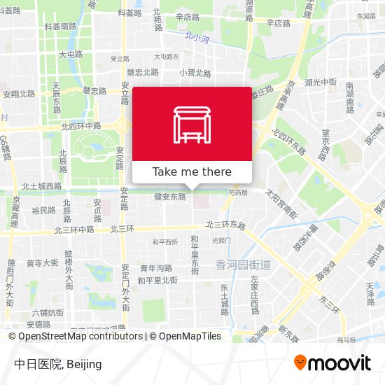 中日医院 map
