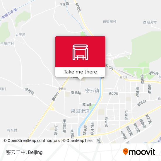 密云二中 map
