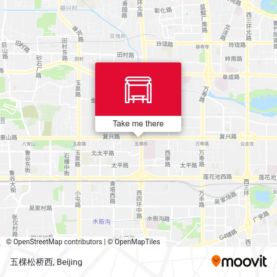 五棵松桥西 map