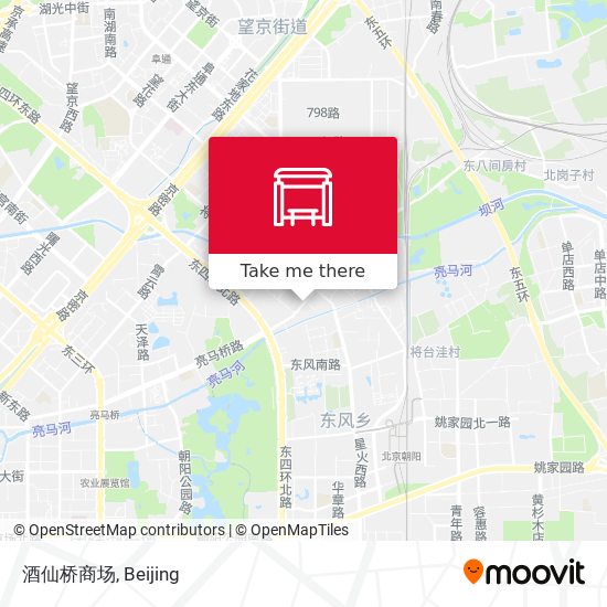 酒仙桥商场 map