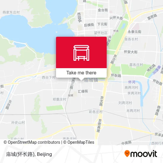 庙城(怀长路) map