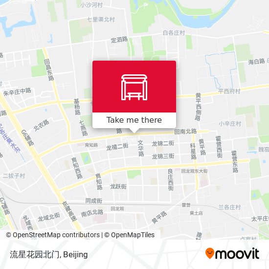 流星花园北门 map