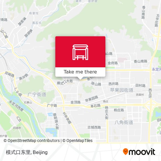 模式口东里 map