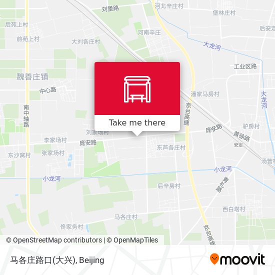 马各庄路口(大兴) map