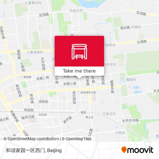 和谐家园一区西门 map
