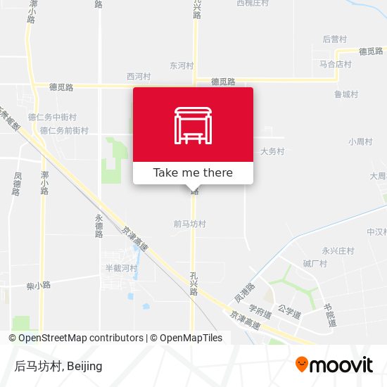 后马坊村 map