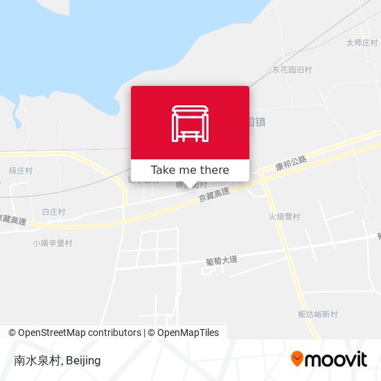 南水泉村 map