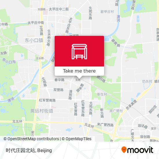 时代庄园北站 map