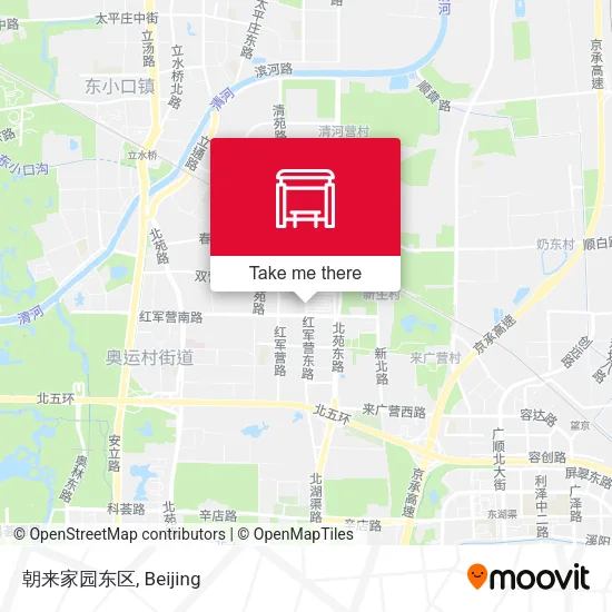 朝来家园东区 map