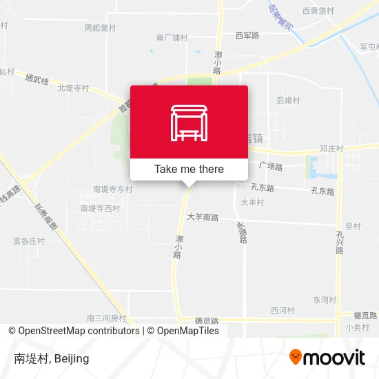 南堤村 map