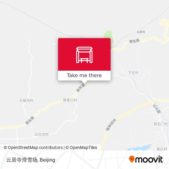 云居寺滑雪场 map