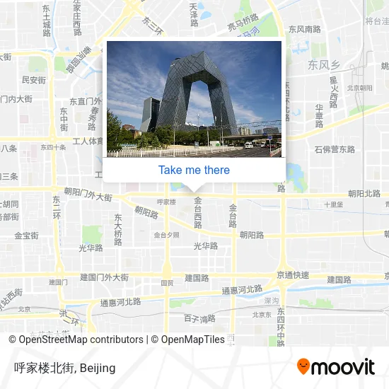 呼家楼北街 map