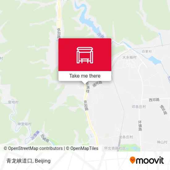 青龙峡道口 map