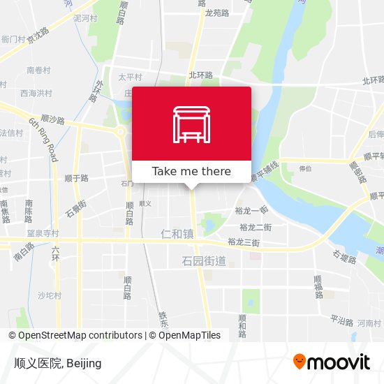 顺义医院 map