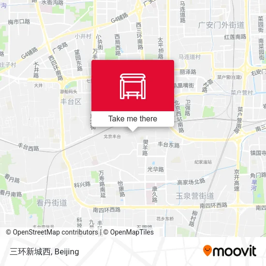 三环新城西 map