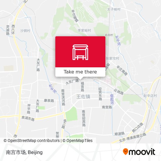 南宫市场 map