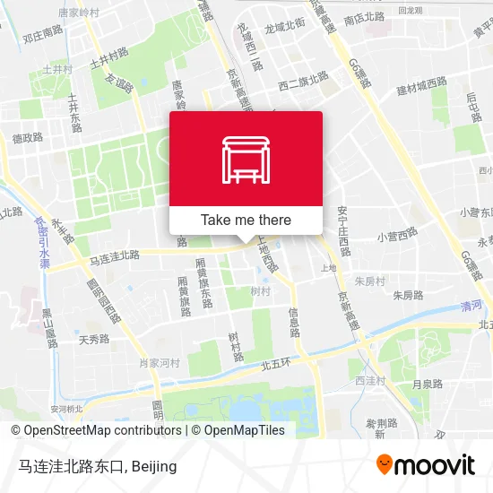 马连洼北路东口 map