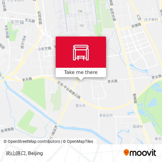 岗山路口 map