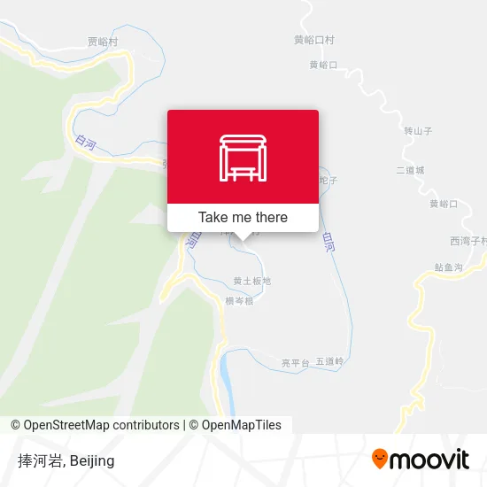 捧河岩 map