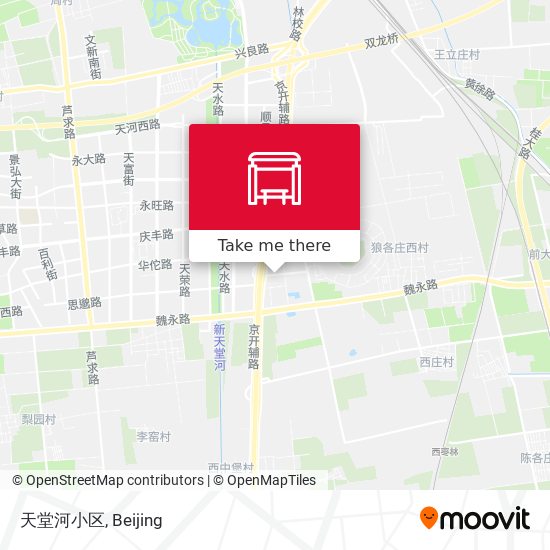 天堂河小区 map
