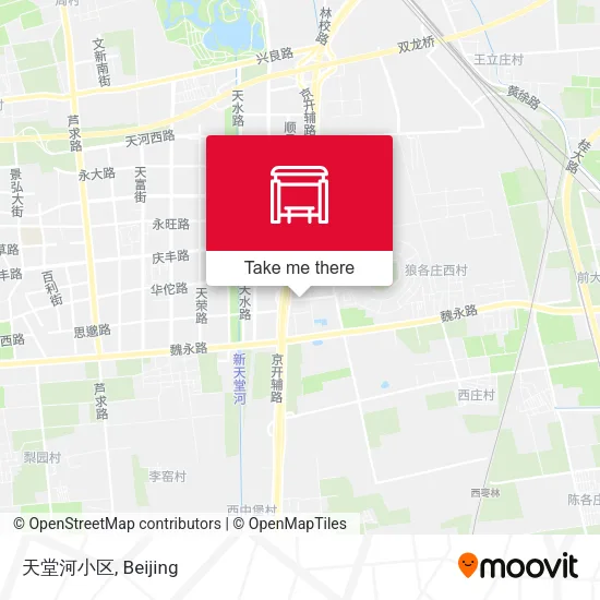 天堂河小区 map