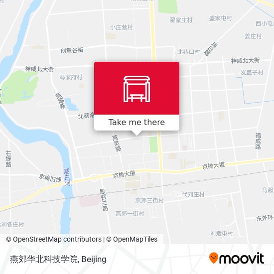 燕郊华北科技学院 map