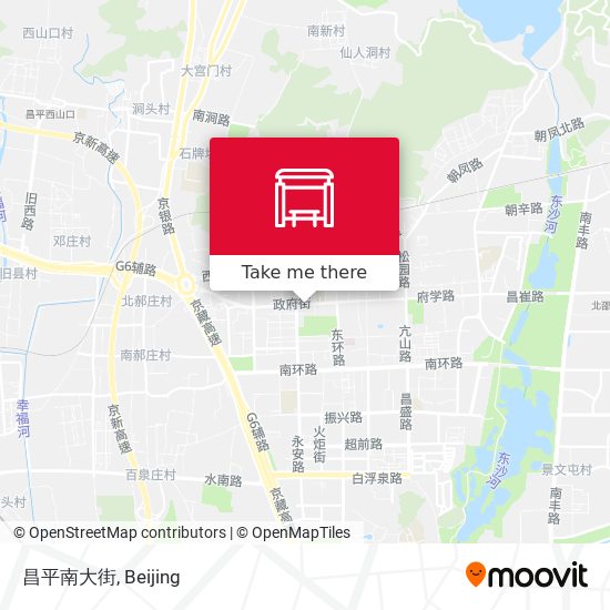 昌平南大街 map