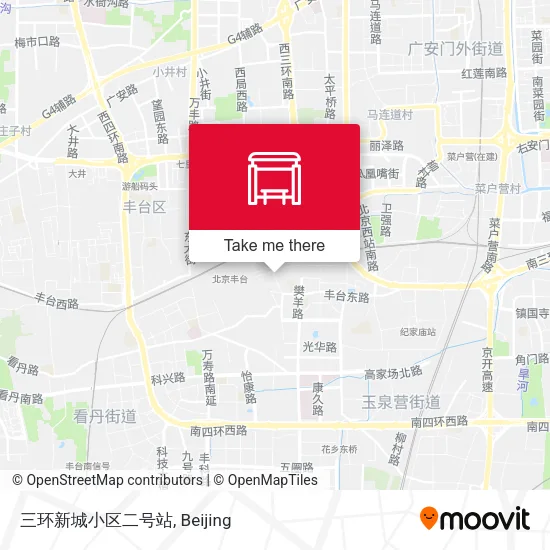 三环新城小区二号站 map