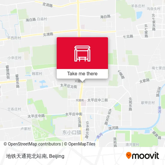 地铁天通苑北站南 map