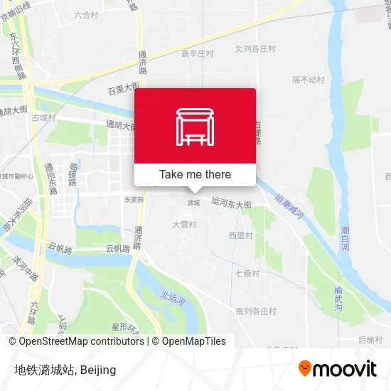 地铁潞城站 map