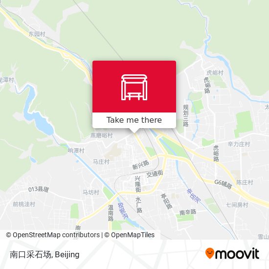 南口采石场 map