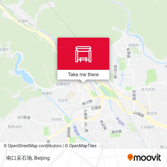 南口采石场 map