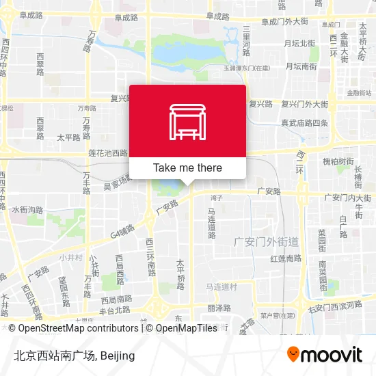 北京西站南广场 map