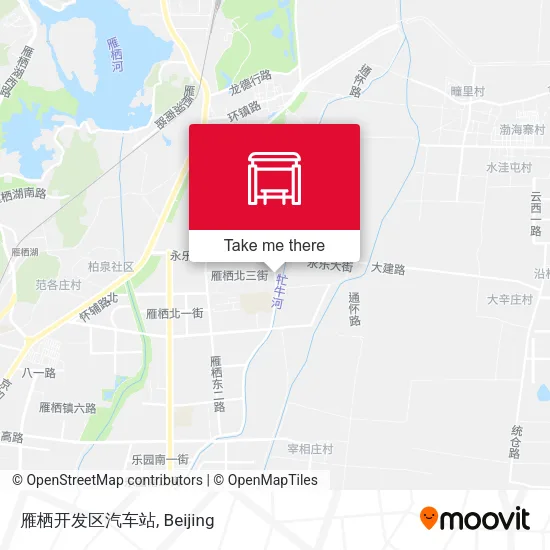 雁栖开发区汽车站 map
