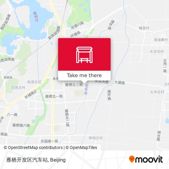 雁栖开发区汽车站 map