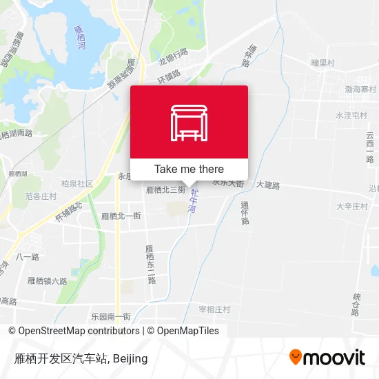 雁栖开发区汽车站 map