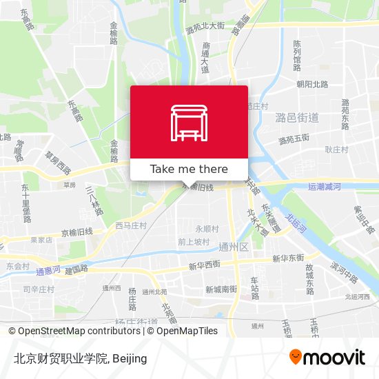 北京财贸职业学院 map
