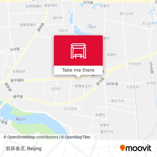 前薛各庄 map