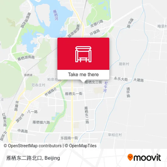 雁栖东二路北口 map