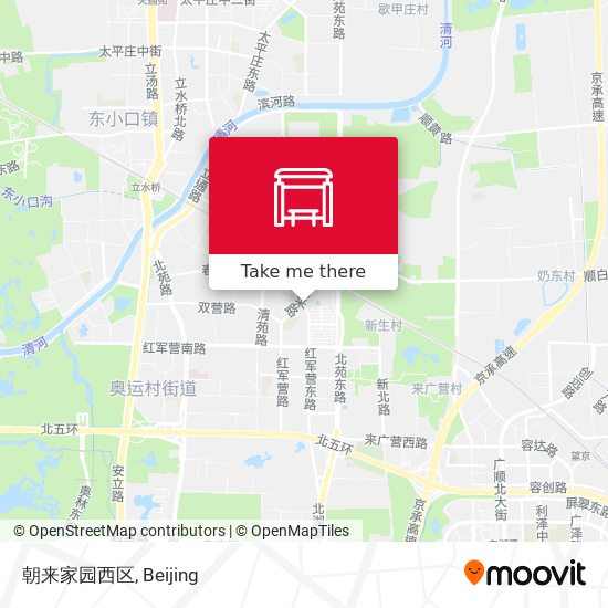 朝来家园西区 map