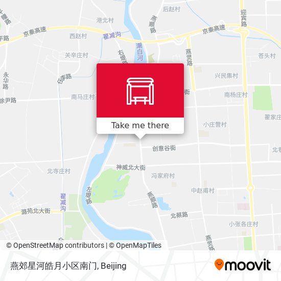 燕郊星河皓月小区南门 map