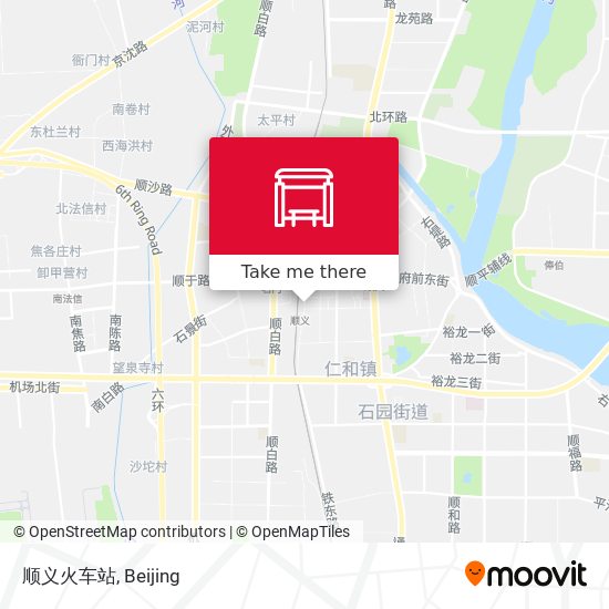 顺义火车站 map