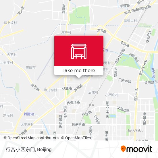 行宫小区东门 map