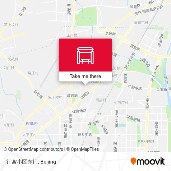 行宫小区东门 map