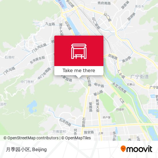 月季园小区 map