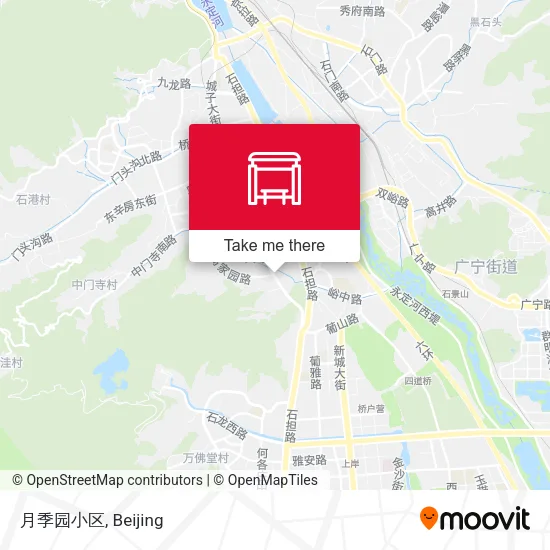 月季园小区 map