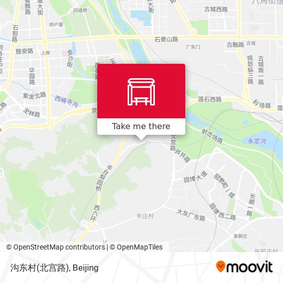 沟东村(北宫路) map