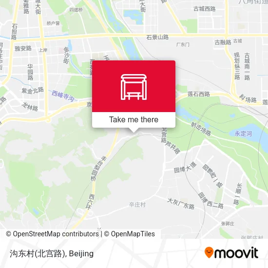 沟东村(北宫路) map
