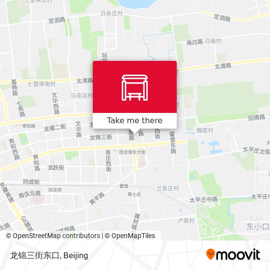 龙锦三街东口 map